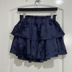 NWT! Navy Aerie Ruffle Skirt, size small